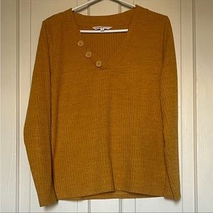 Fall-yellow Cleo Sweater EUC!!!